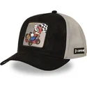 schwarze-und-graue-trucker-kappe-mario-kart-smk3-che-super-mario-bros-von-capslab