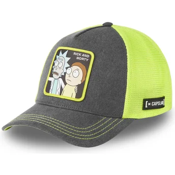 Capslab REM6 LOO Rick and Morty Grey and Yellow Trucker Hat