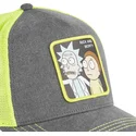 grau-gelbe-trucker-kappe-rick-und-morty-rem6-loo-von-capslab