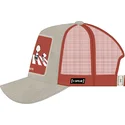 grau-rote-trucker-kappe-pea5-pea-peanuts-von-capslab