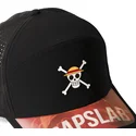 schwarze-verstellbare-kappe-mit-gebogenem-schirm-straw-hat-pirates-op6-pir-one-piece-von-capslab