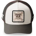 weiss-schwarze-trucker-kappe-monkey-d-luffy-op6-sku-one-piece-von-capslab