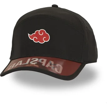 Capslab Curved Brim Akatsuki NS5 AKA Naruto Black Adjustable Cap