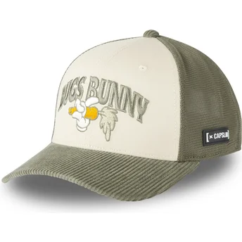 Beige und grüne Trucker-Kappe Bugs Bunny LOO12 HAN Looney Tunes von Capslab