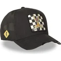 schwarze-trucker-kappe-coyote-loo12-wil-looney-tunes-von-capslab