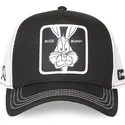 schwarze-und-weisse-trucker-kappe-bugs-bunny-loo12-bug-ct-looney-tunes-von-capslab