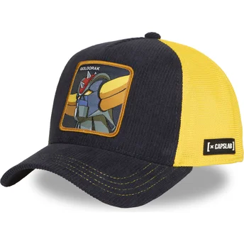 Marineblaue und gelbe Trucker-Kappe Robot Grendizer Goldorak GOL6 GOL Robot Grendizer von Capslab