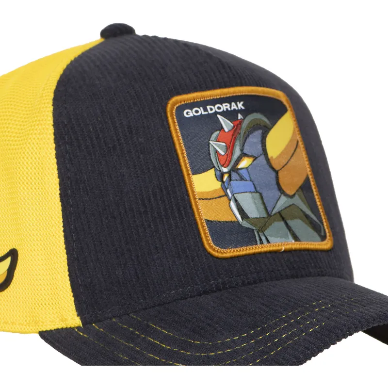 trucker-cap-marineblau-und-gelb-robot-grendizer-goldorak-gol6-gol-robot-grendizer-von-capslab