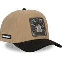 capslab-dragon-ball-son-goku-dbs7-uni-snapback-kappe-in-braun-und-schwarz