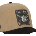 capslab-dragon-ball-son-goku-dbs7-uni-snapback-kappe-in-braun-und-schwarz
