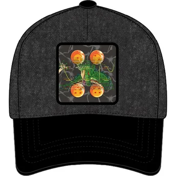 Snapback-Kappe mit gebogenem Schirm Shenron DBS7 SHE Dragon Ball von Capslab in Schwarz