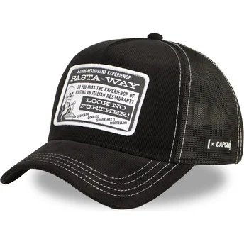 Schwarze Trucker-Kappe Pasta-way BTJ PAS Beetlejuice von Capslab