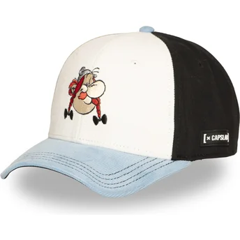 Multicolor Curved Snapback-Kappe Obélix PCS OBE Asterix der Gallier von Capslab