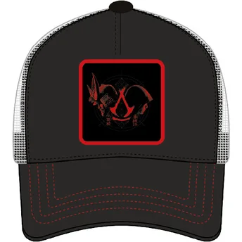 Schwarze Trucker-Kappe ASC7 CRE Assassin's Creed von Capslab