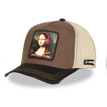 Gorra Trucker Braun und Schwarz Mona Lisa Pump Up The Volume FAM MON Famous von Capslab