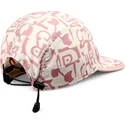 djinns-simple-aztek-soft-fc-curved-cap-in-beige-und-rosa