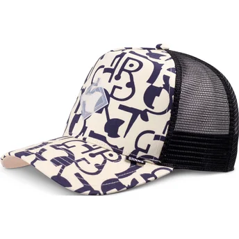 Trucker Cap beige und schwarz Simple Aztek HFT von Djinns
