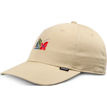 Djinns Curved Brim M-Flowers Beige Adjustable Cap