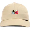 djinns-curved-brim-m-flowers-beige-adjustable-cap