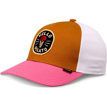 Djinns Food Gelato Basic mehrfarbige Snapback-Kinderkappe mit gebogenem Schirm