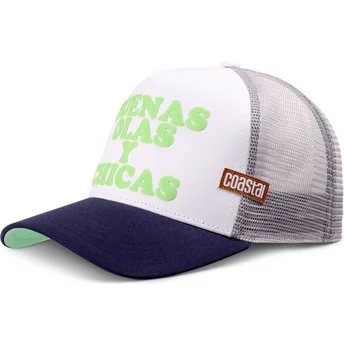 Coastal Buenas Olas Y Chicas HFT Multicolor Trucker Hat