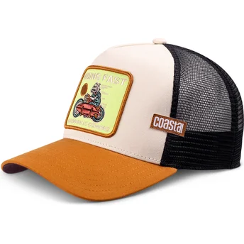Coastal Riding Fast HFT Brown Trucker Hat