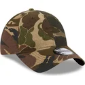 new-era-9twenty-gebogene-kappe-camouflage-verstellbar-brushed-cotton-three-looms-woodland