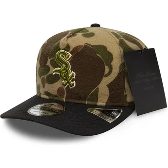 New Era Curved Brim 19TWENTY Brushed Cotton Three Looms Duck Chicago White Sox MLB Camouflage Adjustable Cap