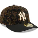 sapkak-ivelt-fekete-illesztett-59fifty-low-profile-floral-cord-three-looms-printed-corduroy-new-york-yankees-mlb-new-era