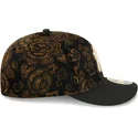 schwarze-gebogene-kappe-59fifty-low-profile-floral-cord-three-looms-bedruckter-cord-der-new-york-yankees-mlb-von-new-era