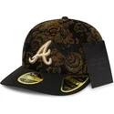 schwarze-gebogene-59fifty-low-profile-floral-cord-three-looms-printed-corduroy-atlanta-braves-mlb-kappe-von-new-era