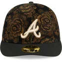 schwarze-gebogene-59fifty-low-profile-floral-cord-three-looms-printed-corduroy-atlanta-braves-mlb-kappe-von-new-era