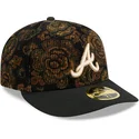 schwarze-gebogene-59fifty-low-profile-floral-cord-three-looms-printed-corduroy-atlanta-braves-mlb-kappe-von-new-era