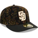 sapkak-ivelt-fekete-illesztett-59fifty-low-profile-floral-cord-three-looms-printed-corduroy-san-diego-padres-mlb-new-era