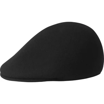 Schwarze Baskenmütze Seamless Wool 507 Black von Kangol