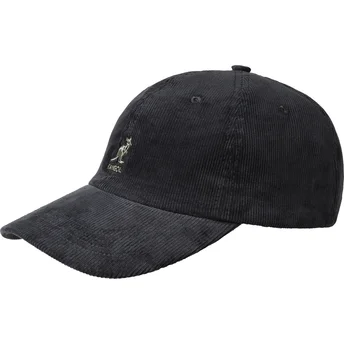 Kangol Cord Baseball Schwarz Verstellbare Schwarze Kappe