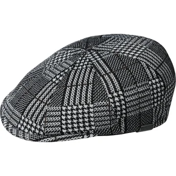 Svájci sapkák fekete Pattern Flexfit Black Plaid Kangol