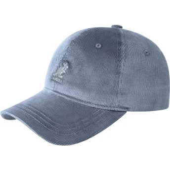 Sapkák ívelt kék állítható pánt Cord Baseball Denim Blue Kangol
