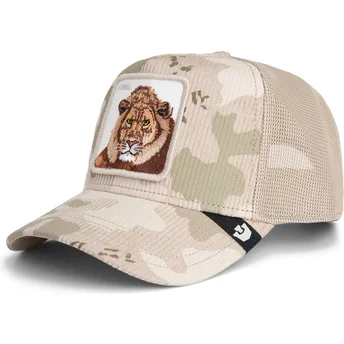 Goorin Bros. Lion King Corduroy Camo The Farm Beige Trucker Hat