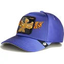 goorin-bros-the-farm-snapback-cap-violett-mit-gebogenem-schirm-drachenmotiv-fury-hell-hath-no-wings