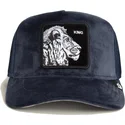 goorin-bros-the-farm-king-lion-velour-marineblaue-trucker-kappe-mit-lowenmotiv