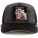 schwarze-trucker-kappe-panther-strength-panther-velour-the-farm-von-goorin-bros