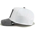trucker-cap-weiss-und-grau-hund-rottweiler-bad-boy-denim-the-farm-von-goorin-bros