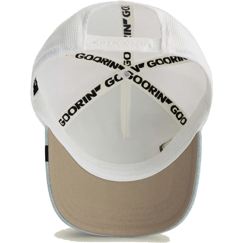 trucker-cap-weiss-und-blau-adler-fly-high-denim-the-farm-von-goorin-bros