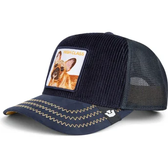 Goorin Bros. High Class Remix The Farm Dunkelblaue Trucker-Mütze Französische Bulldogge