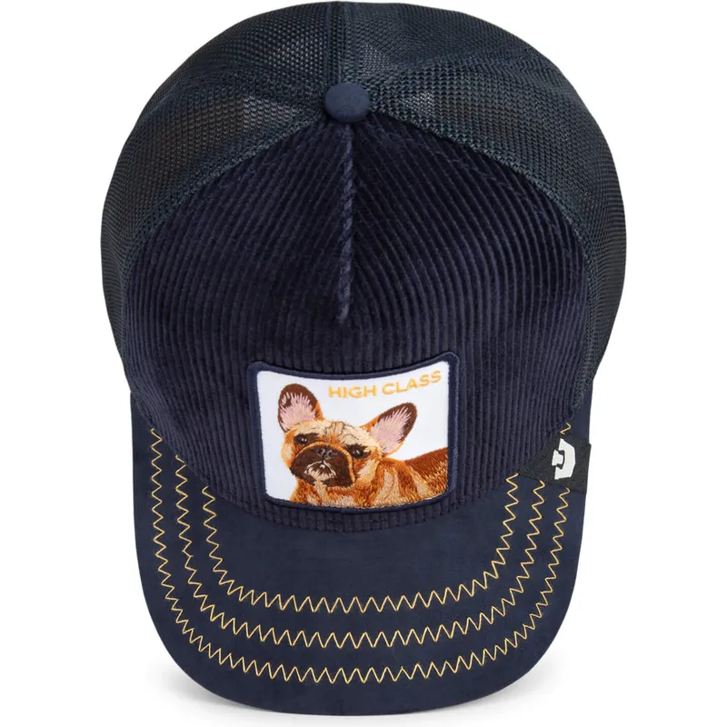 trucker-cap-marineblau-hund-franzosische-bulldogge-high-class-remix-the-farm-von-goorin-bros