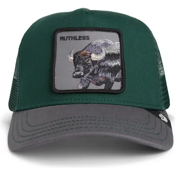 Trucker-Cap grün und grau Büffel Ruthless Two-Tone Buffalo Sport The Farm von Goorin Bros.