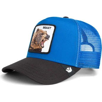 Blaue und schwarze Trucker-Kappe Bär The Beast Sport The Farm von Goorin Bros.
