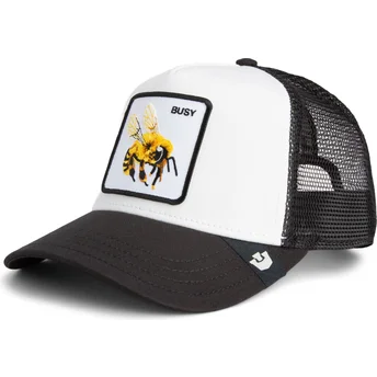Trucker-Cap weiß und schwarz Biene The Busy Bee Sport The Farm von Goorin Bros.