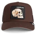 truckerkeps-brun-dodskalle-the-cancelled-skull-grit-the-farm-fran-goorin-bros